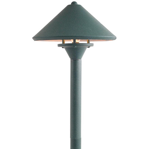 Mid Peak Brass Area Light - In Verdi - PA311