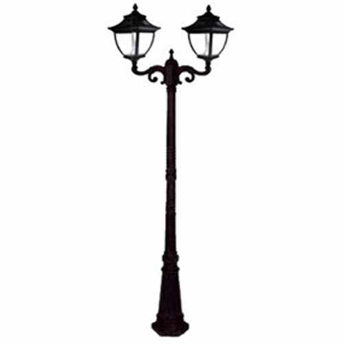 Pagoda Solar Lamp Post GS-104D in black