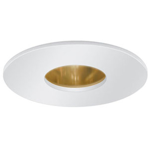 12V 3" Pinhole Trim with Reflector White on Gold