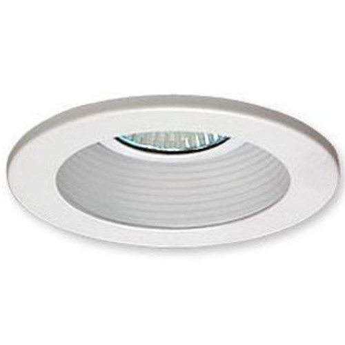 White 12V 3" Adjustable Stepped Baffle Trim - C3777