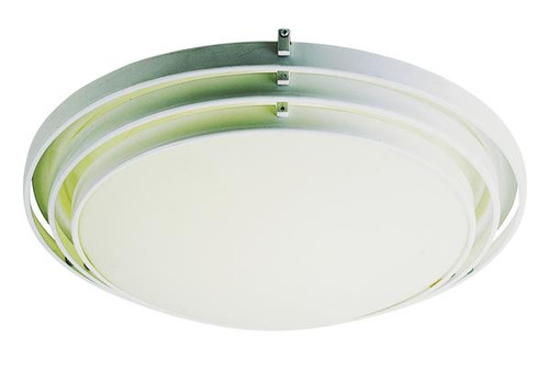 1 Light Contemporary White Ceiling Fixture 2483WH