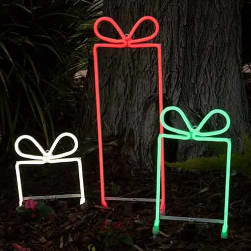 3 Gift Box Set - LED Neon Flex Gift Boxes Motifs - AQL-LED-24V-NF-BK-3-KIT