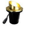 12V Composite In Ground Well Light w/ Brass Angle Shield, Landscape Lighting w/ N.S.C., Easy DIY Installation - N.S.C. - OIG-3B-GSH