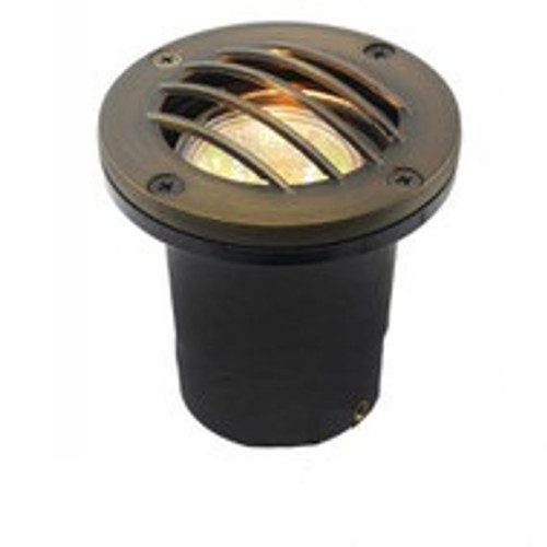 Composite In Ground Well Light w/ Curved Grill Cover OIGI-3B-GRL - 12V / 120V
