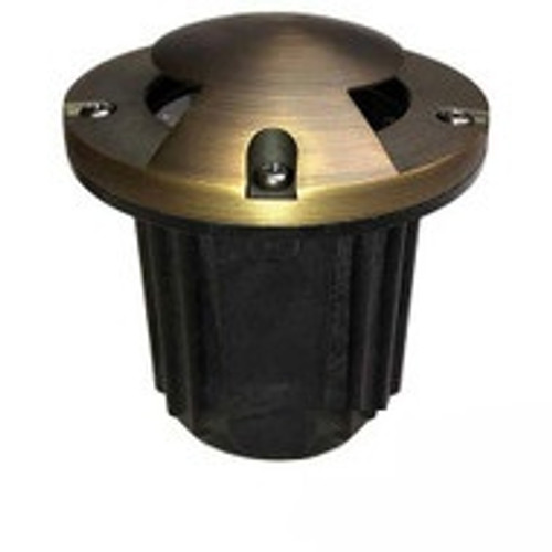 12V 5" Composite In Ground Well Light w/ Brass Bi-Directional Cover - OIG-5B-MR2
