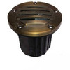 12V 5" Composite In Ground Well Light w/ Brass Curved Grill Cover - OIG-5B-GRL