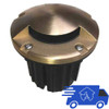 12V 5" Composite In Ground Well Light w/ Brass Mono Directional Cover - OIG-5B-MR1