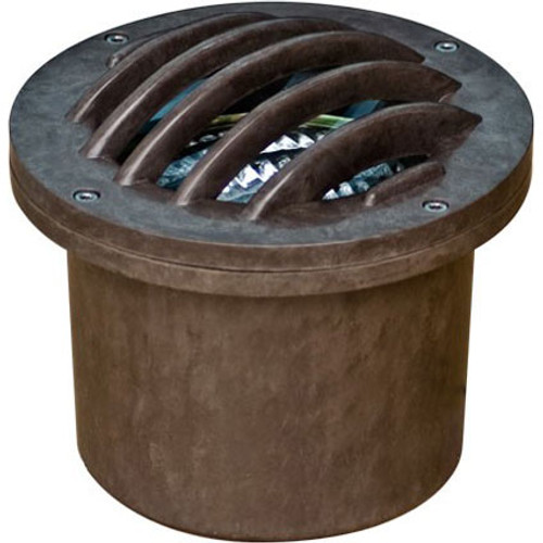 Adjustable In Ground Fiberglass Well Light w/ Grill Cover FG315
