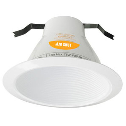120v 6" AirShut Baffle Recessed Lighting Trim White