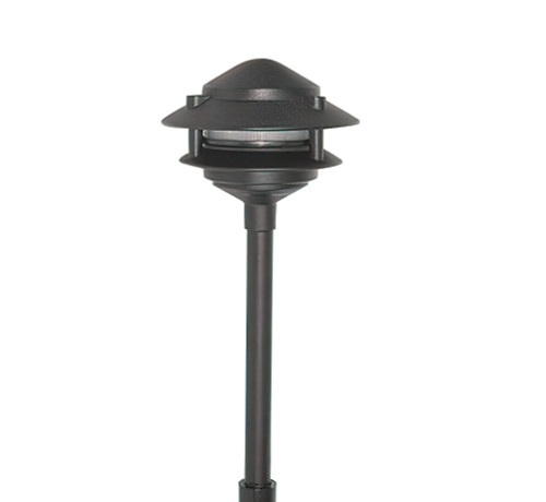 AL-03 2-Tier Pagoda Light 6" Black