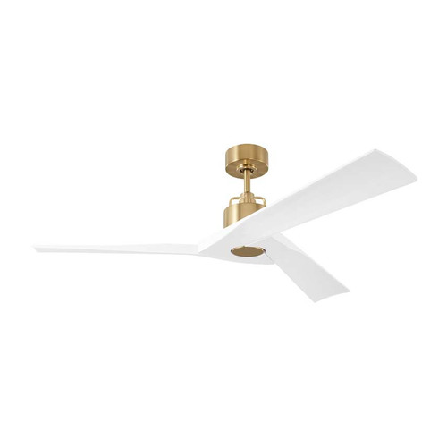 Burnished Brass Housing With Matte White Blades