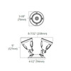 Double Head Dimensions