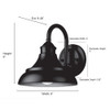 120V Classic Lantern Style Wall Sconce Dimensions