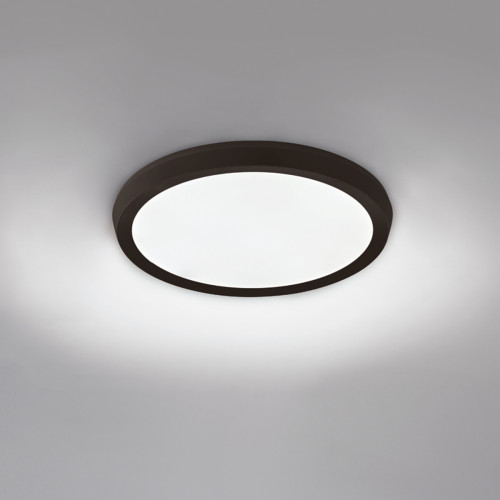 Argo 120-277V LED Flush Mounted Ceiling Light Black Main Product Photo