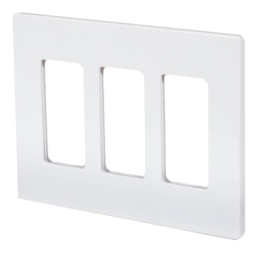ASPIRE Triple Gang Screwless Wall Plate 9523 (shown in satin white)