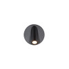 120V 5" LED Bed Task Light In Black, Face View