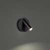 120V 5" LED Bed Task Light in Black, In Scene