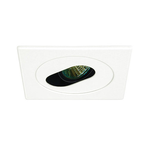 White 12V 4" MR16 Slot Aperture Square Trim C1483