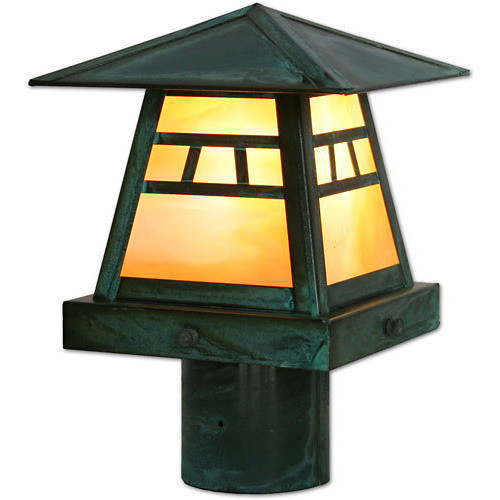 Shown in verde and honey glass