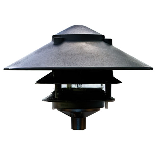 120V Cast Aluminum Large Top 3 Tier Pagoda Light Fixture - OAL-D5000-10T