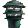 120V Cast Aluminum 3 tier Pagoda Post Light - OPP-DBM-D5000-3B