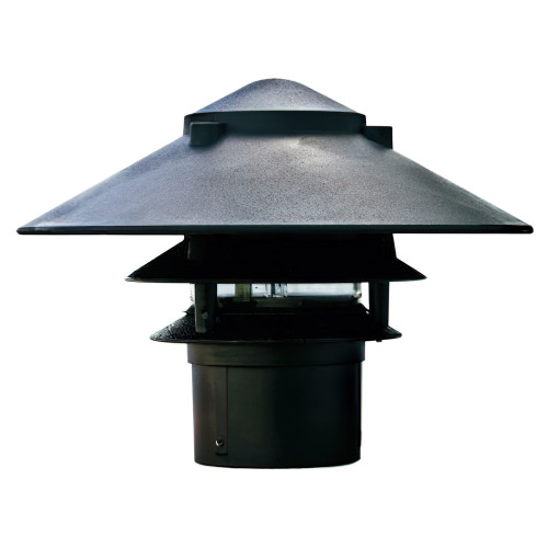 120V Cast Aluminum Large Top 3 tier Pagoda Post Light - OPP-DBM-D5000-310