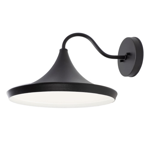 LED Satin Black Gooseneck Wall Sconce Main Product Photo