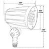 DPR50-LED28 Directional Spot Light Dimensions