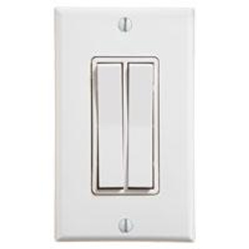 Dual Rocker Wireless Switch (shown in white)