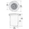 120V Fiberglass In Ground Well Light w/ Open Face Cover - FG4450 - DABMAR