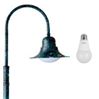 Compatible with LED A-Type Bulbs GM611 Verde Green with Bulb