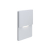 Vertical Seamless Step Light Fixture, Matt-Clear Anodized Finish