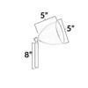 120V Raw Copper Commercial Outdoor Lights Open Face Floodlight - PSD333RC