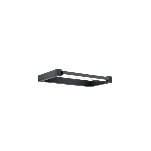 120-277V Indoor LED Picture Light Brushed Black 17-Inch