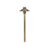 LV75 Pathway Light in Weathered Brass Finish