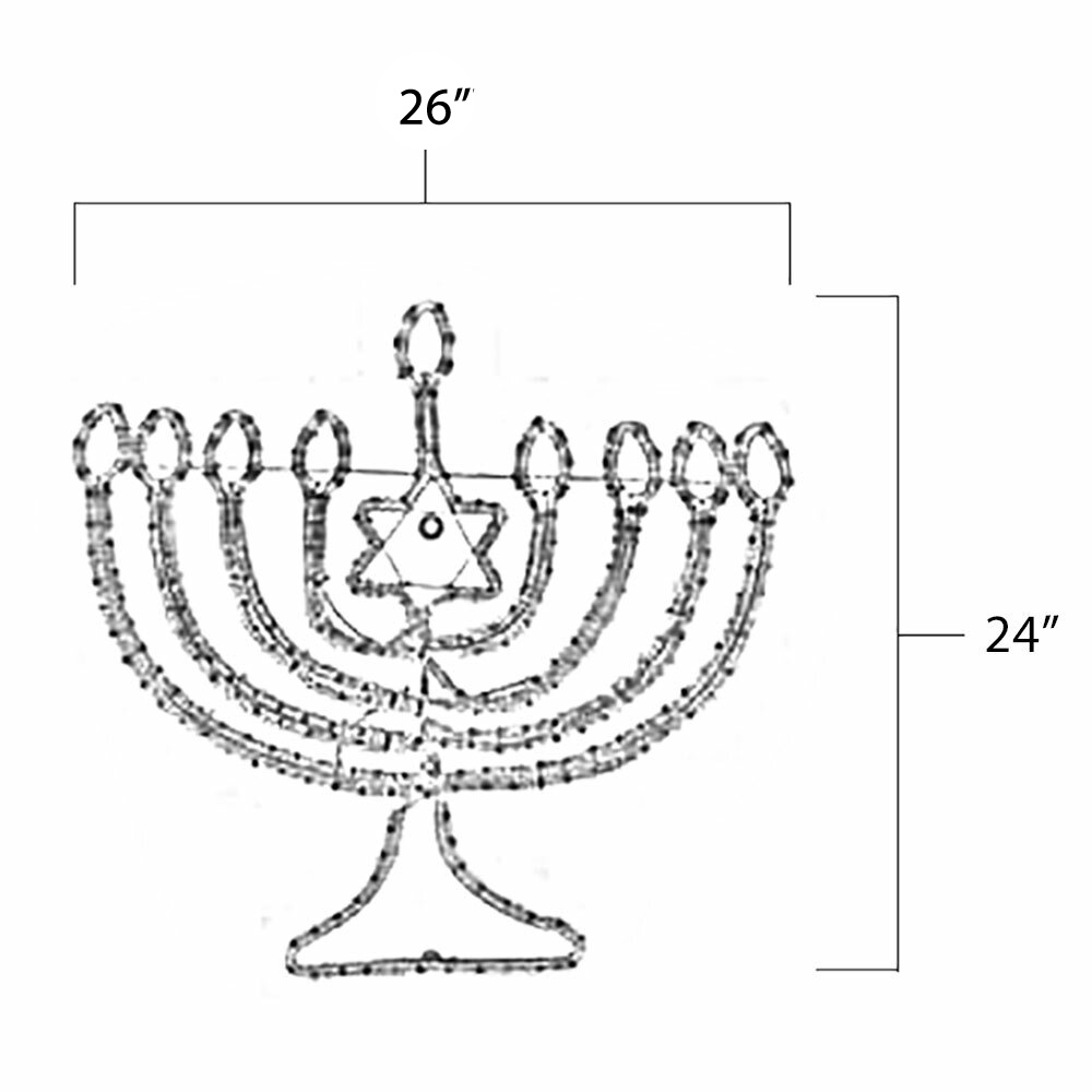 Menorah Dimensions Menorah Dimensions