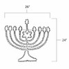 Outdoor Menorah LED Rope Light, IP65 Water Resistant, 120V