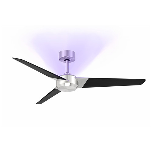 Brushed Nickel And Matte Black Finish Ultra Smart Fan 
