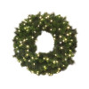 Warm White Wreath w/o Pine Cones 36"