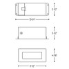 120V LED Bronze Step & Deck Light Dimensions