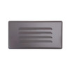 120V LED Louvered Bronze Step & Deck Light Face View