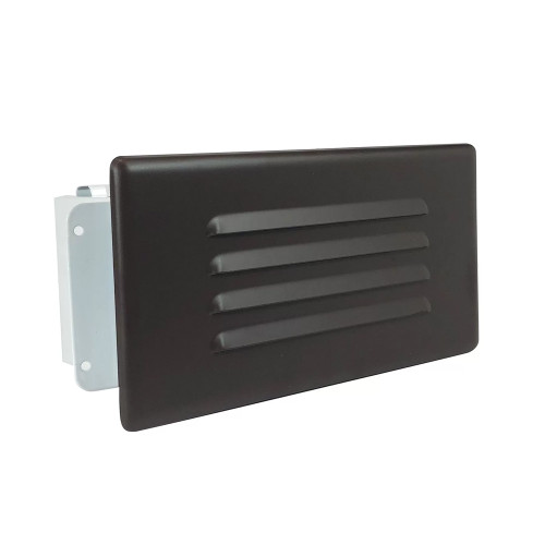 120V LED Louvered Bronze Step & Deck Light Main