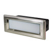 120V Outdoor LED Step Light w/ Brushed Nickel Lens