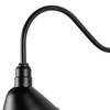 120V Matte Black RLM Gooseneck Fixture Arm