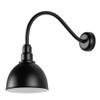120V RLM Matte Black Gooseneck Sign Light Main