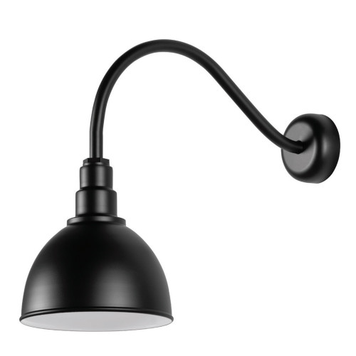 120V RLM Matte Black Gooseneck Sign Light Main