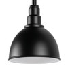 120V RLM Matte Black Gooseneck Sign Light Shade View