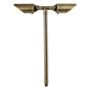LV32 Brass Pathway Light w/ Weathered Brass Finish Extended
