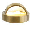 Cast Brass Eyebrow Directional Step Light (shown in raw brass)