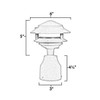 12V / 120V Cast Aluminum 2 Tier Pagoda Post Light - PPC349